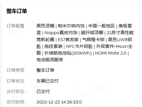 NIO ES7 2022
