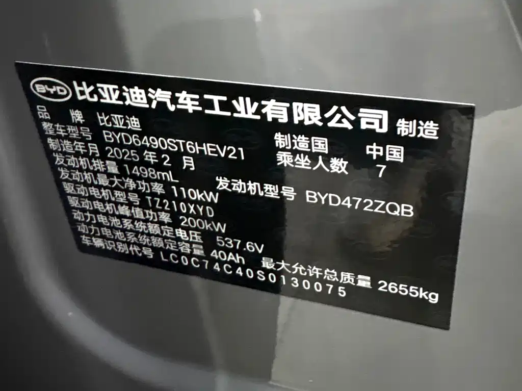 BYD Tang New Energy 2025 — фото 16