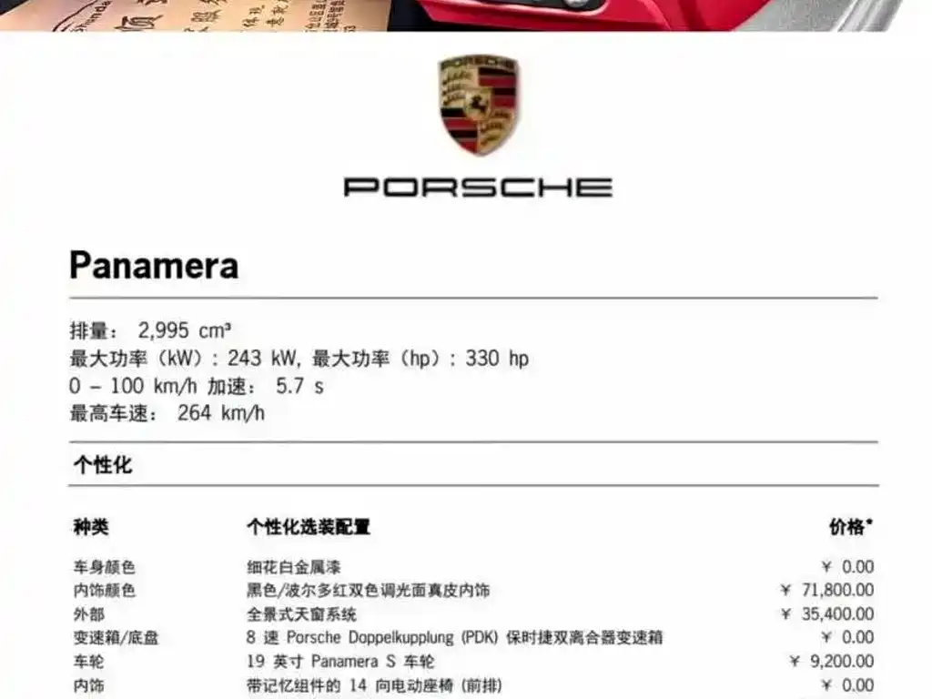 Porsche Panamera 2018 — фото 9