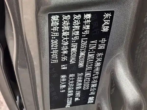 Dongfeng Lingzhi 2021