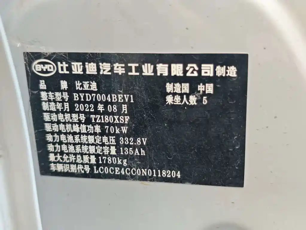 BYD Dolphin 2022
