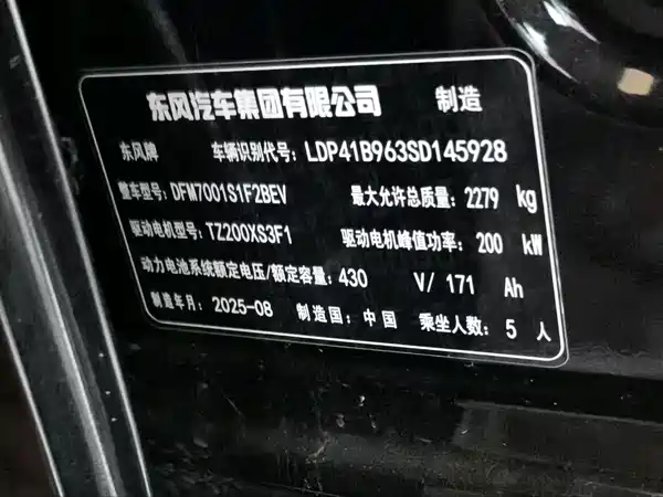 Dongfeng e007 2025