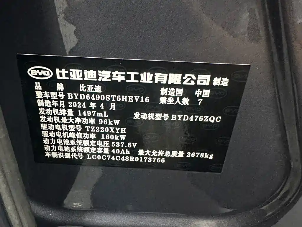 BYD Tang New Energy 2024 — фото 18