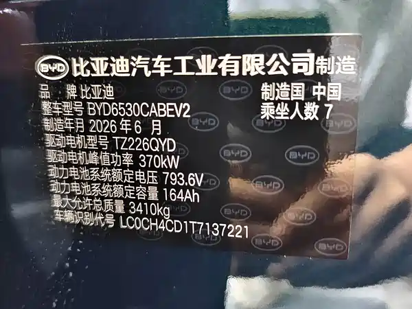 BYD Datang 2026