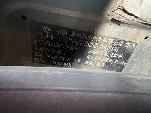 Dongfeng Lingzhi 2018