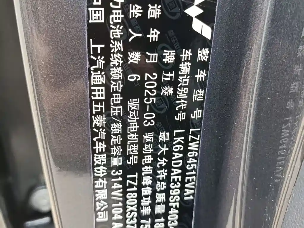 Wuling Hongguang New Energy 2025
